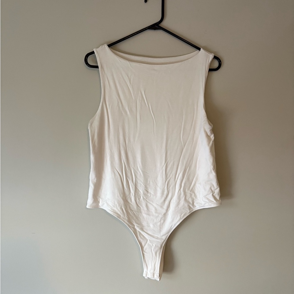 a new day Cream Sleeveless Bodysuit